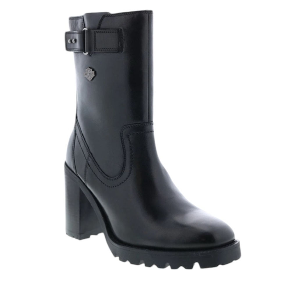 NWOT Harley-Davidson Adina Pull‎ On D84730 Womens Black Motorcycle Boots